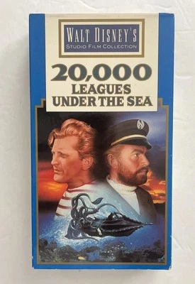 Walt Disney 20,000 Leagues Under The Sea VHS Tape Kirk Douglas Paul Lukas MINT - Image 1 of 4