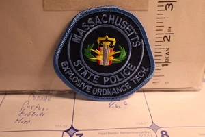 Parche de policía POLICÍA ESTATAL MASSACHUSETTS ARTEFACTOS EXPLOSIVOS TECNOLOGÍA - Imagen 1 de 1