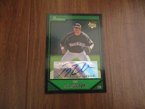 2007 Bowman Autograph Rookie Card Troy Tulowitzki RC #222 Colorado Rockies - Picture 1 of 6