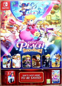 Princess Peach Showtime! RAR Switch 50 cm x 70 cm Werbeplakat - Bild 1 von 1