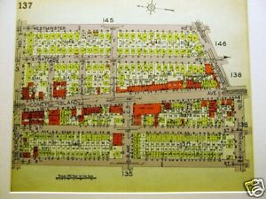 BROOKLYN MAP 1929 MIDWOOD CONEY ISLAND AVE C Art Matted