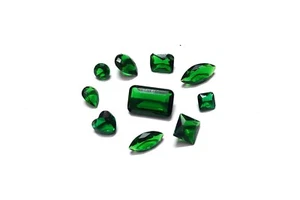 10 Pcs Chrome Diopside Color Cabochon Hydro Gemstone Fancy Jewellery Making - Picture 1 of 6