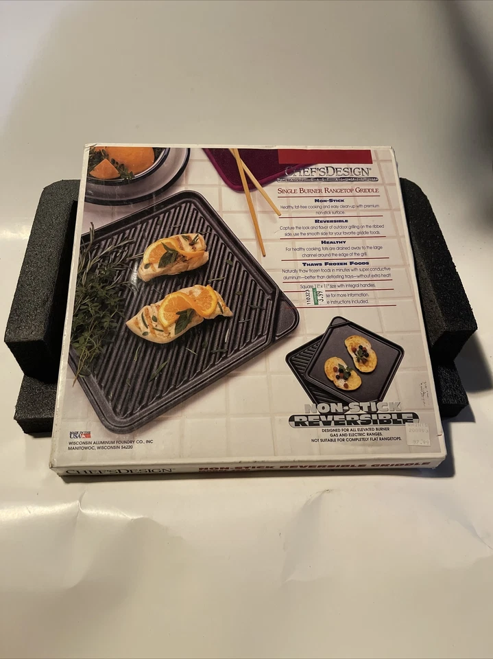 Plancha reversible antiadherente ChefsDesign. Modelo 3550. 11”x11”. Foto 1 de 4