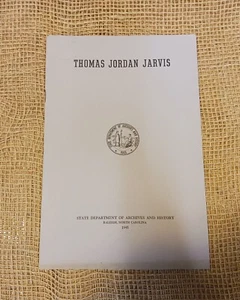 RARE: Pamphlet Thomas Jordan Jarvis, North Carolina, 1945 - Picture 1 of 6
