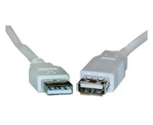 TEAMFORCE USB 2.0 Extension A-A M-F Transparent Metal Sheath Cable 5m UC-2005AAE - Picture 1 of 3