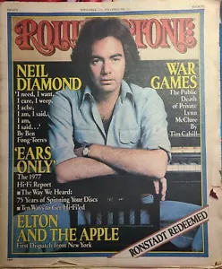 Vintage 1976 Rolling Stone seltene Zeitung Neil Diamond - Bild 1 von 3