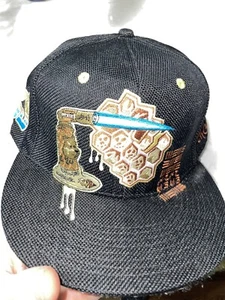 Grassroots California Emerge "Puff n Dabs" Fitted Hat Hemp Satin Sz 7 3/4 Heady - Picture 1 of 8