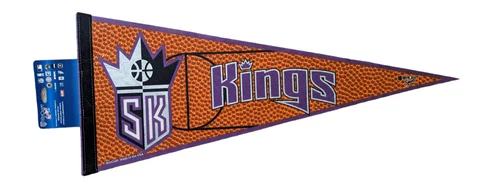 Vintage Sacramento Kings Circa 1990's Team Logo NBA Basketball Pennant Wincraft Cover