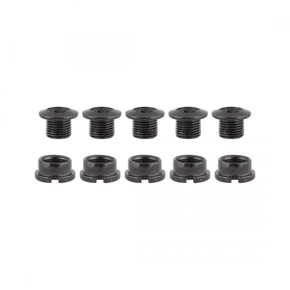 ORIGIN8 BIKE BICYCLE CHAINRING BOLTS SET SINGLE ALLOY BLACK - Image 1 of 1