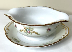 Vintage Harmony House China "Wembley" Sauciere mit angesetztem Unterteller, Japan - Bild 1 von 11