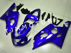 For GSXR600/750 04 05 Solid Blue ABS Injection Mold Bodywork Fairing Kit Plastic - Imagen 1 de 8