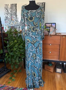 BURBERRY PRORSUM Floral Dress 2014 R/W Fall Silk blend Made in Italy 36 Tall - Picture 1 of 14