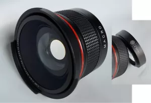 52mm 46mm Super Wide Hi Def Fisheye Lens (With 40.5mm ring adapter) - Picture 1 of 10
