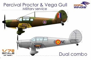 Dora Wings Models 1/72 PERCIVAL PROCTOR & VEGA GULL DUAL COMBO KIT - Picture 1 of 1