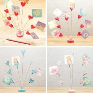 8-Branch Family Tree Picture Frame Holder, Card Photo Clips Stand Desk G7H1 - Picture 1 of 27