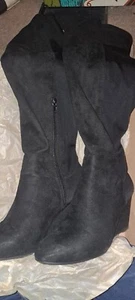 ZiGi Soho Women's Heide Dress Boots Black Size 7 M, knee high, stretch  - Picture 1 of 4