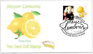 #5256 MEYER LEMONS 10 CENT COIL STAMP FIRST DAY OF ISSUE, AFDCS FIRST DAY COVER - Picture 1 of 1
