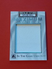2015 In The Game Used Maximum Memorabilia Jersey #MM-TH1 Taylor Hall #/45 