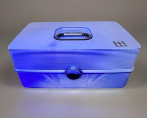 Custodia porta trucchi vintage Caboodles #2430 4 vassoi!! con specchio! XXL! HTF - Foto 1 di 16