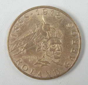 FRANCE 10 Francs Coin 1988, 100th Anniversary - Birth of Roland Garros - Picture 1 of 2