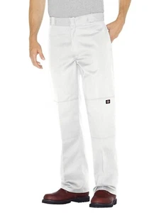 Dickies mens white double knee loose fit cell phone pocket pants 30-42 new - Picture 1 of 2