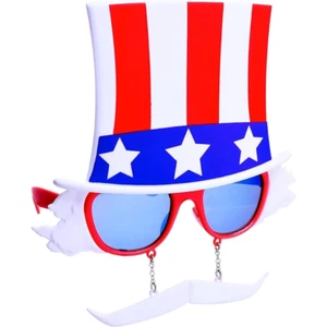 Sunglasses Sun-Staches Uncle Sam July 4th Independence UV400 One Size SG2765 - Picture 1 of 3