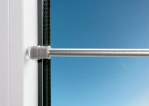 Gardinenstange ohne Bohren 60-90 cm, Silber, Klemmstange für Gardinen ausziehbar - Bild 1 von 5
