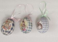 Ashland Brand Vintage Style Easter Egg Ornaments - Set of 3