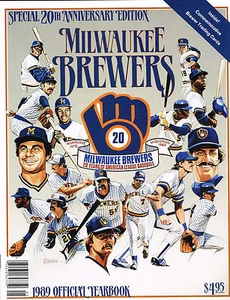 1989 Milwaukee Brewers Baseball MLB YEARBOOK - Picture 1 of 1