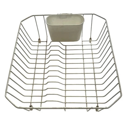 Escurridor de estante de secado de platos recubierto Rubbermaid de colección 1H92 blanco/crema Foto 1 de 4