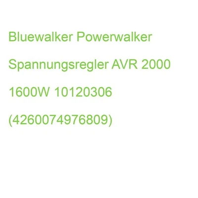 Bluewalker Powerwalker Spannungsregler AVR 2000 1600W 10120306 (4260074976809) - Bild 1 von 2