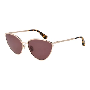 Max Mara Sunglasses Women Gold Metal Cat Eye Pink MM0044 53E 56mm - Picture 1 of 4