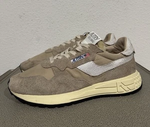 AUTRY Reelwind Womens Size 40 US 10 Suede Leather Trainers Shoes Sneakers Beige - Picture 1 of 21