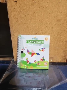 Puzzle Tangram da Viaggio con 2 Set Piastra Magnetica-Modello Forma Montessori Blo. - Foto 1 di 5