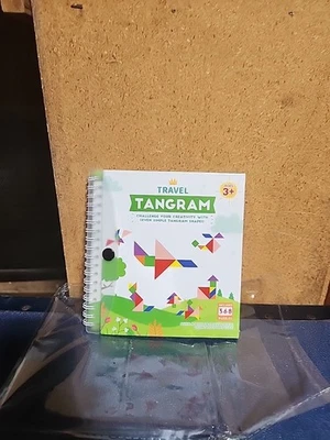 Travel Tangram Puzzle with 2 Sets Magnetic Plate-Montessori Shape Pattern Blo. - Image 1 of 4