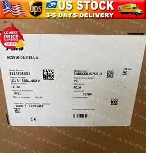 Convertidor de frecuencia ACS510-01-038A-4 ABB 1 pieza nuevo ACS510-01-038A-4 sin teclado - Imagen 1 de 1