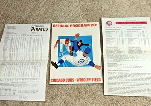Apr 18 1974 CHICAGO CUBS Scorecard / PRESS & MEDIA Info vs PITTSBURGH PIRATES - Picture 1 of 10