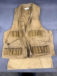 Vintage Mens American Field Sportswear Vest Hettrick Mfg. Brown Hunting Game USA - Picture 1 of 14