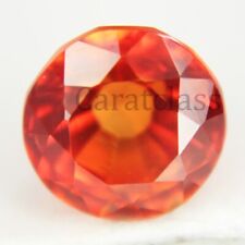 4 Ct Certified Spessartite Natural Garnet Round Orange Fire Loose Gemstones
