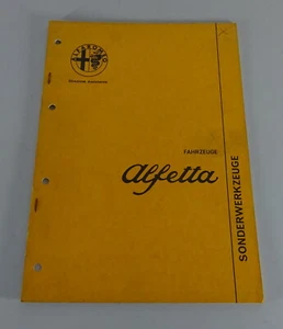 Manual de Taller Alfa Romeo Alfetta Catálogo Mantenimiento Para Stand 09/1972 - Imagen 1 de 2