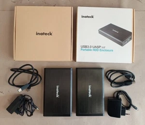 2x Inateck FE3001 Festplattengehäuse 3.5 Zoll SATA USB 3.0 - Picture 1 of 4