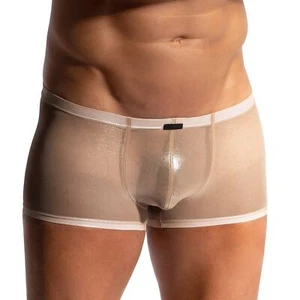 Manstore M2433 Micro Pant men underwear boxer brief trunk shiny see through mesh - Picture 1 of 3