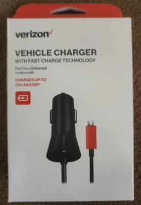 Original Verizon Fast Car Charger Micro-USB for Samsung Galaxy S7 S6 edge - Image 1 of 4