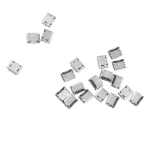 20 Pezzi Di PCB SMD Micro USB Tipo B Femmina Presa A Saldare Jack 5 Pin Repair - Photo 1/12