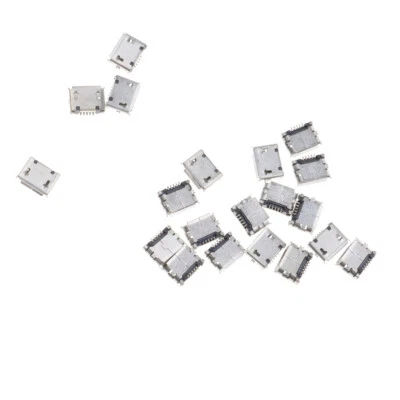 20 Pezzi Di PCB SMD Micro USB Tipo B Femmina Presa A Saldare Jack 5 Pin Repair - Immagine 1 di 4