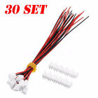 30 Sets 150mm Mini Micro JST XH2.54mm 2 Pin Connector Plug With Wire Cable #New