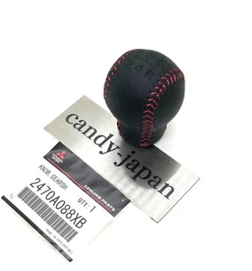 Mitsubishi Genuine Shift Knob Red Stitch Evolution Final Edition Evo 2470A088XB - Imagen 1 de 24