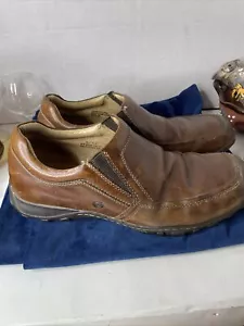 BORN MEN'S “MAHOGANY BROWN " LEATHER SLIP-ON LOAFER STYLE M6256 SZ 13 - Picture 1 of 4