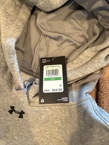 Under Armour Hoodie Womens Large Gray Sweatshirt Sweater Loose Pullover - Picture 1 of 3