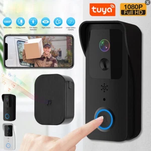 1080P 2.4G/5G WiFi Video Intercom Doorbell Camera PIR IR Night Vision Cam Black - Picture 1 of 13